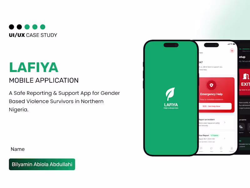 Cover image for Lafiya Mobile App - Bilyamin Abiola Abdullahi