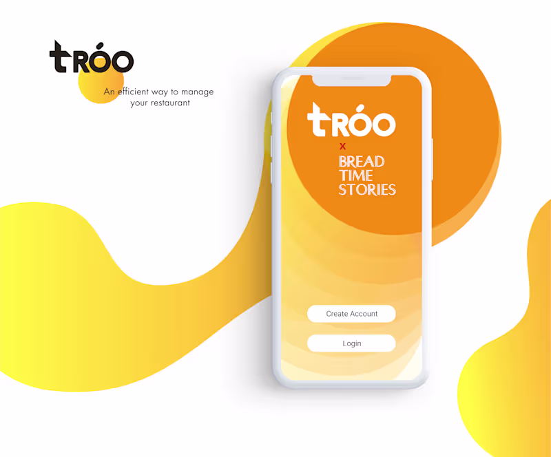 Cover image for TRÓO - A UI/UX Project for Restaurant Management