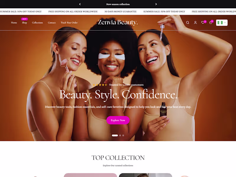 Cover image for Shopify Beauty Brand Design & Strategy Case Study