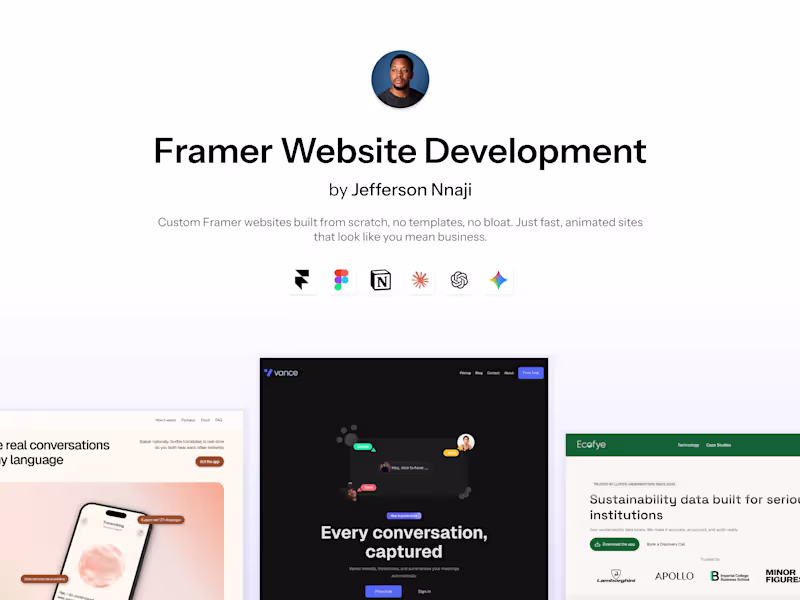Cover image for Framer Website Development