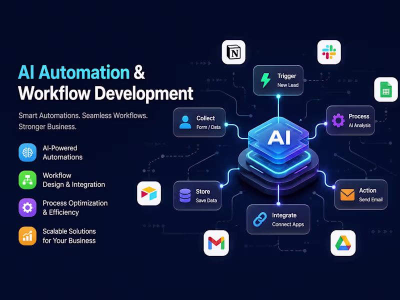 Cover image for AI Automation & Workflow Development