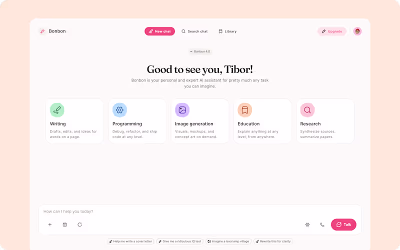 Cover image for Bonbon AI Assistant — Conversational