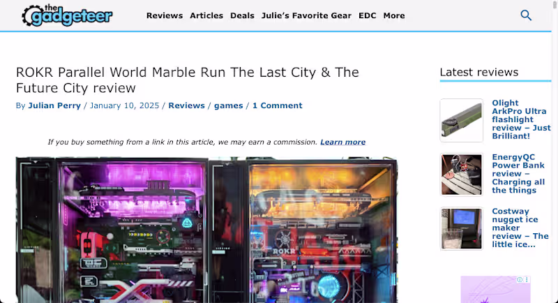 Cover image for Not too long ago, the online magazine The Gadgeteer posted a...