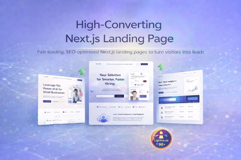 Cover image for High-Converting Next.js Landing Page