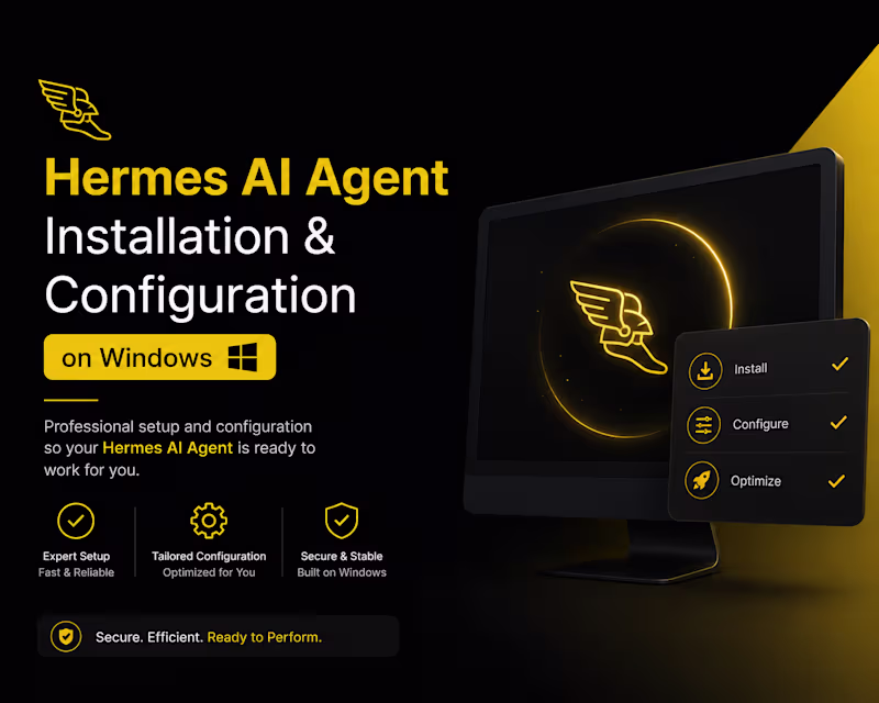 Cover image for Hermes AI Agent Installation & Configuration on Windows