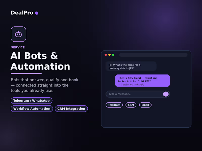 Cover image for AI Bots & Automation