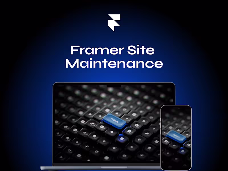 Cover image for Framer Site Maintenance