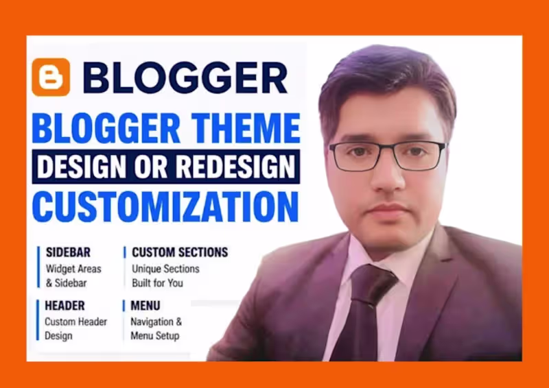 Cover image for Blogger Blogspot Template & Theme Design and Customization