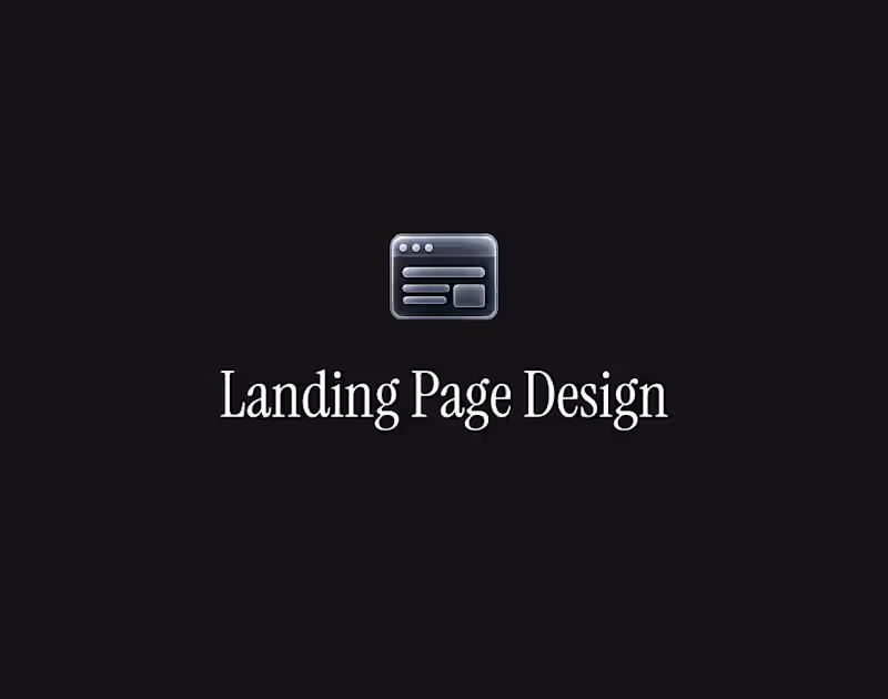 Cover image for Landing Page Design
