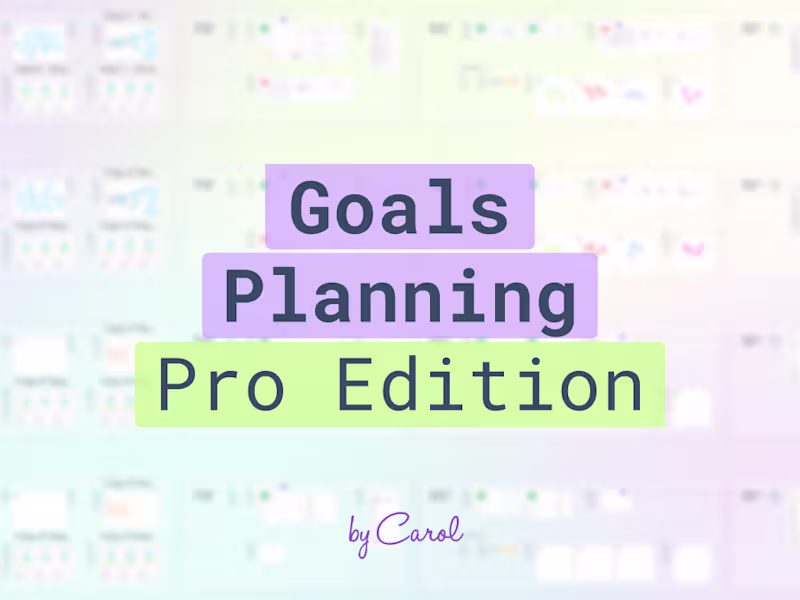 Cover image for Goal Planning Pro Edition
Miro template
A