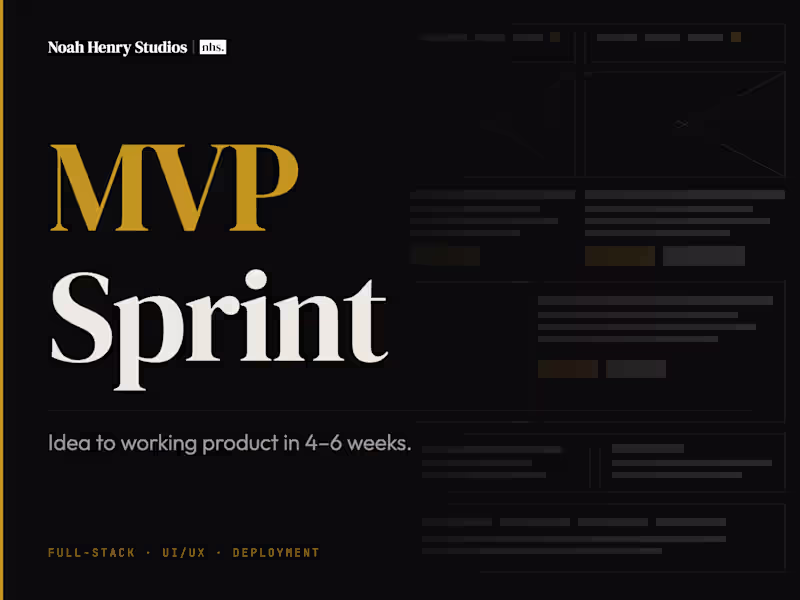 Cover image for MVP Sprint