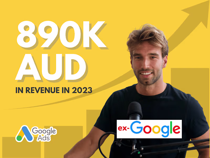 Cover image for Ecommerce Brand Gains 890k AUD via Google Ads in 2023