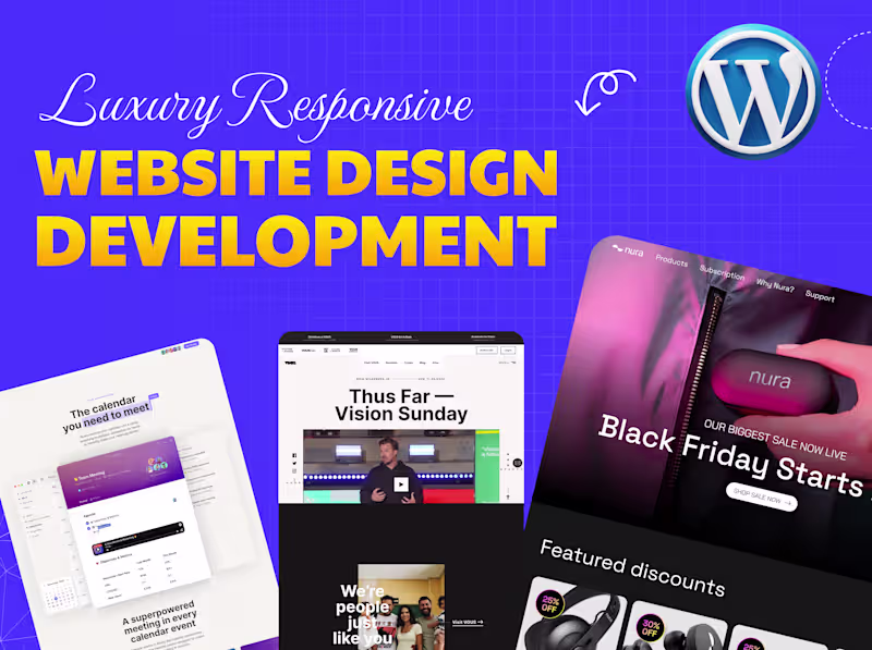 Cover image for Design and Develop Responsive Wordpress Website for You