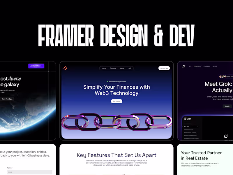 Cover image for Framer Website Design & Development