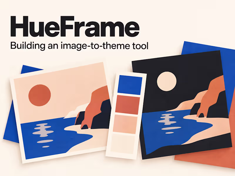 Cover image for HueFrame - turning photos into usable website themes