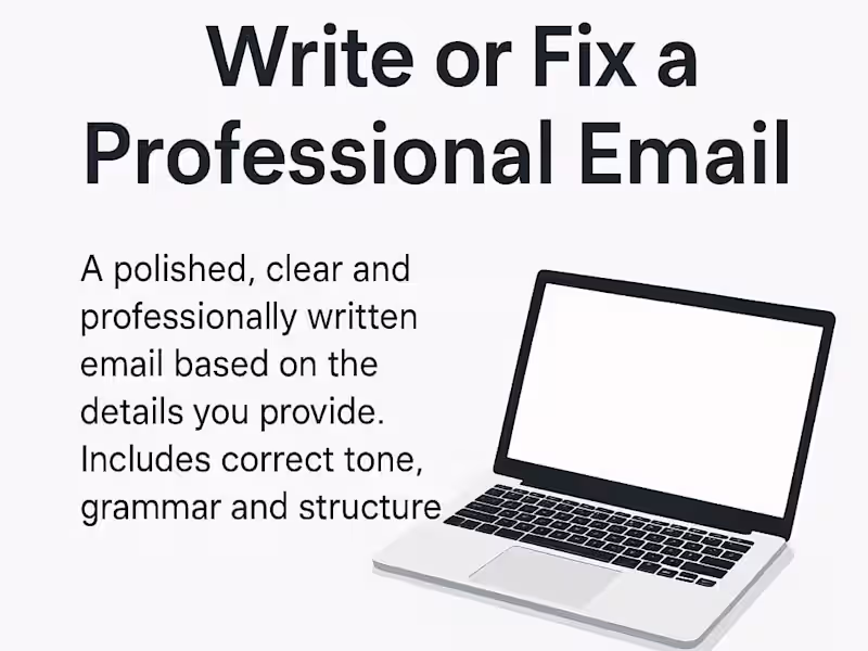 Cover image for Write or Fix a Professional Email