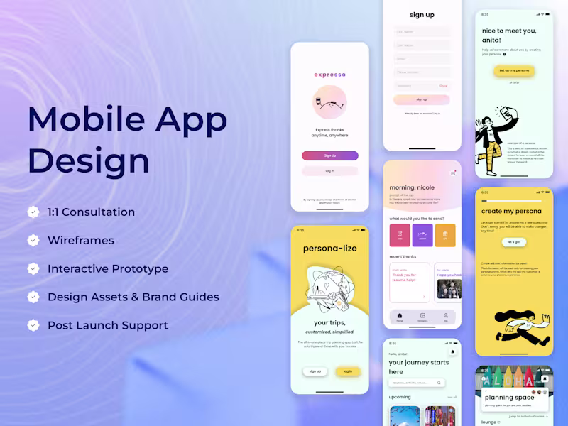 Cover image for Mobile App UI & UX Design