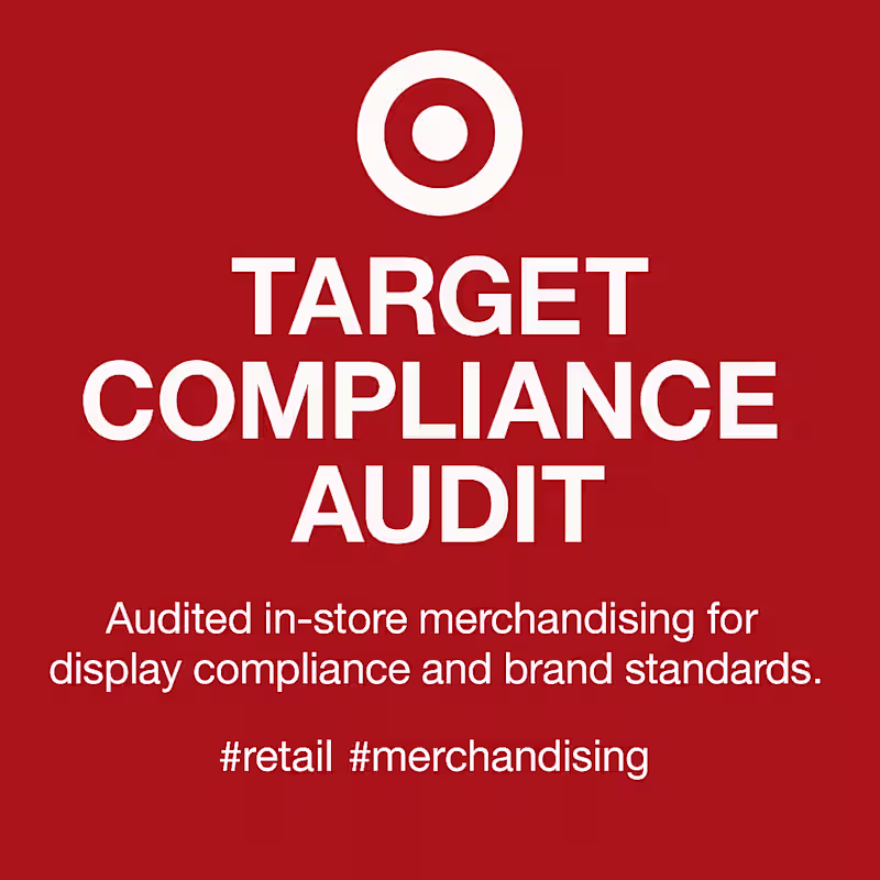 Cover image for In-Store Display Compliance Audit (Target) #retailaudit #mer...