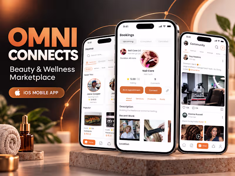 Cover image for Product Marketplace & Appointment Booking Platform - Omni