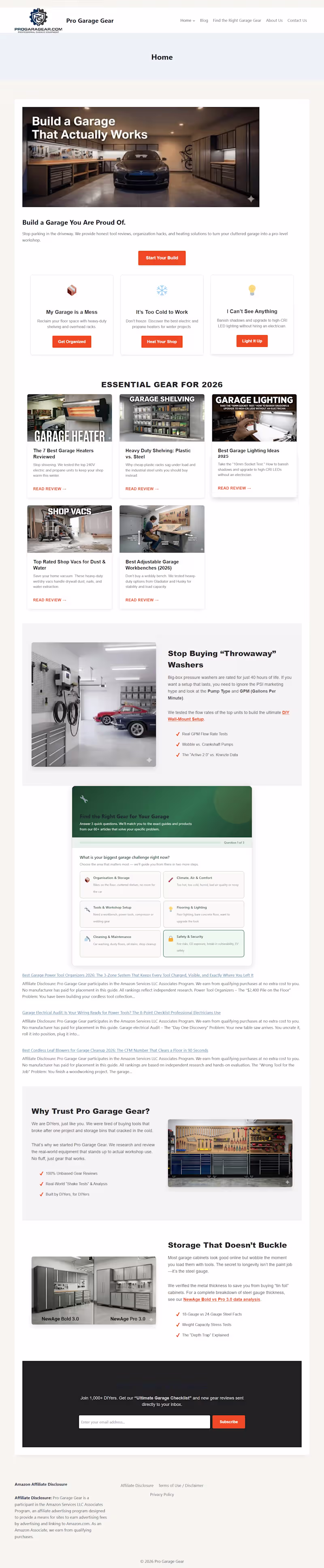 Cover image for A garage and workshop niche