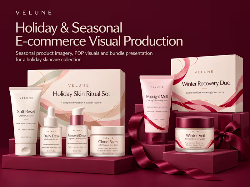 Cover image for AI E-commerce Product Images | Skincare PDP & Listing Images