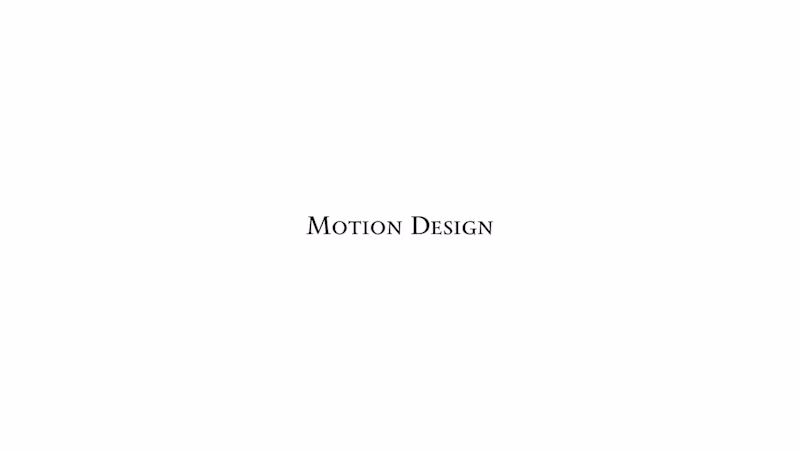 Cover image for Motion Design
