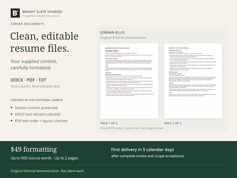 Cover image for Clean editable resume formatting from your existing content