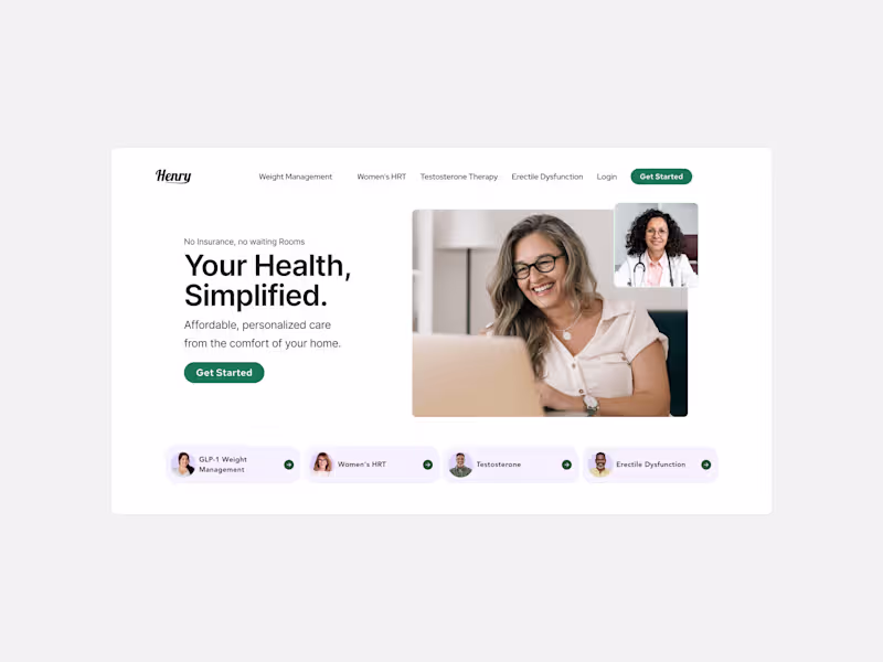 Cover image for Henry Meds | Web Designer & Developer