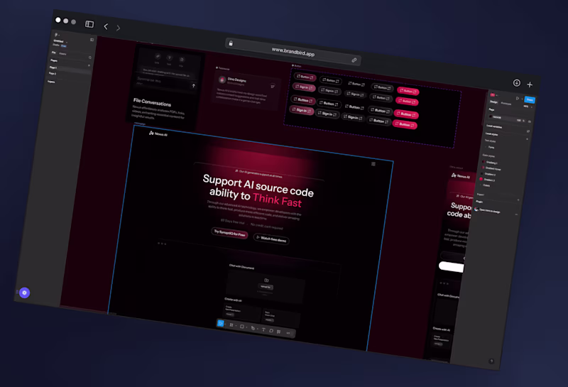 Cover image for UI/UX Figma Landing Page Design
