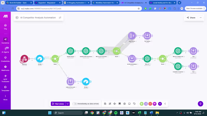 Cover image for AI Competitor Analysis Automation
Knowing your