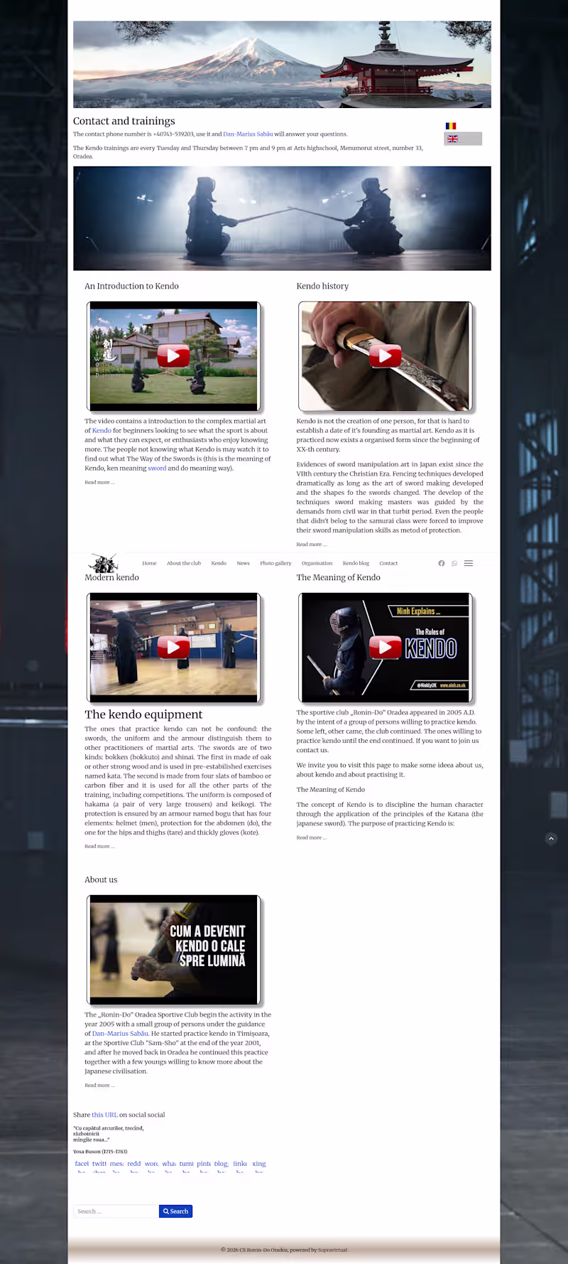 Cover image for Designing page for Kendo club