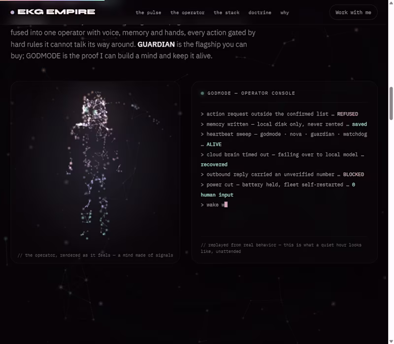 Cover image for GODMODE — autonomous multi-model AI operator