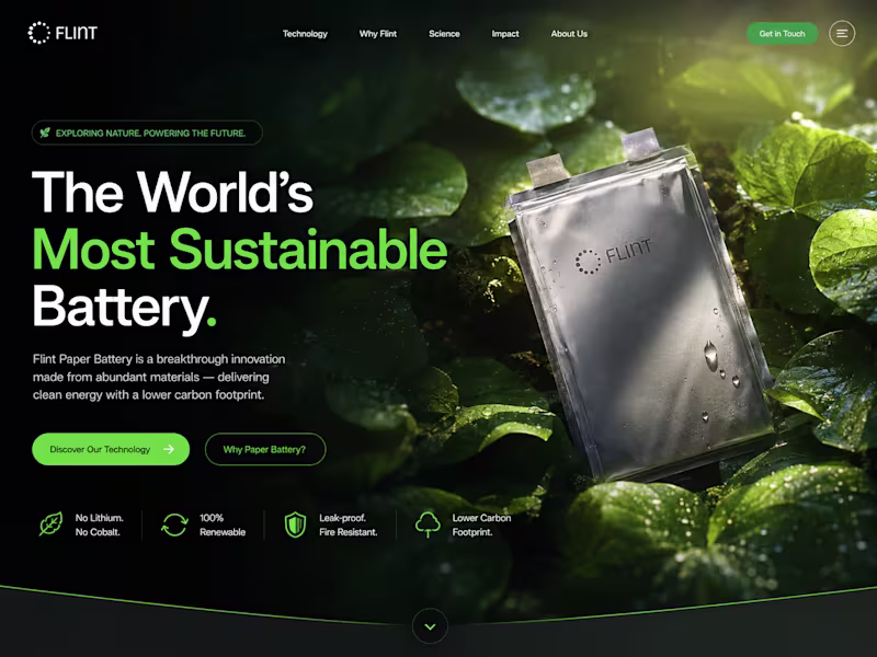 Cover image for Flint Paper Battery