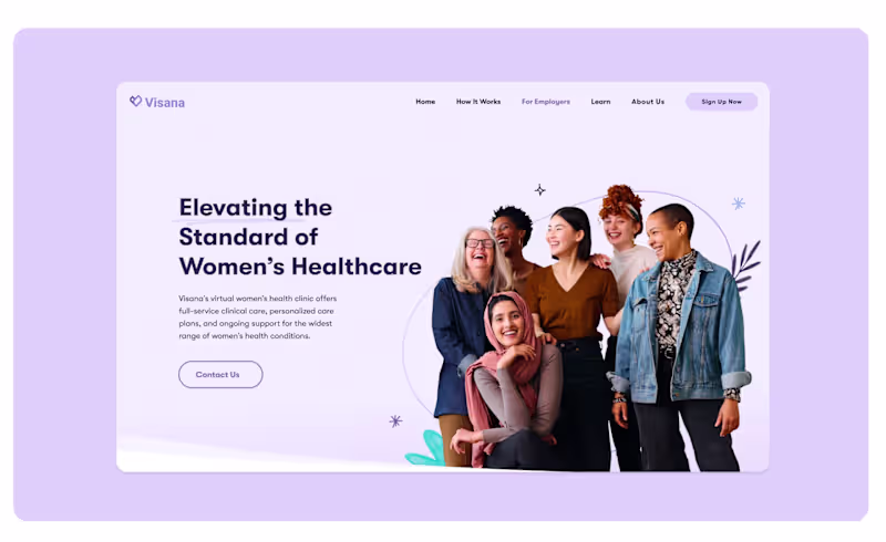 Cover image for Visana: Branding & Web Design for Women's Healthcare