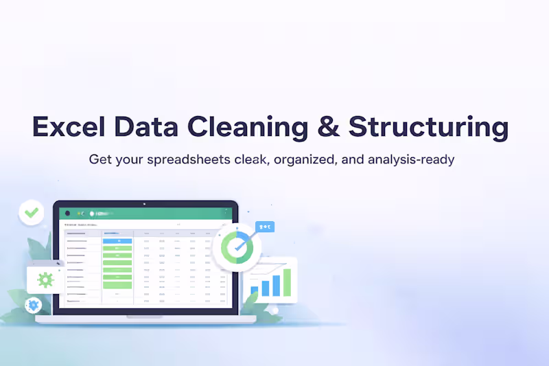 Cover image for Excel Data Cleaning & Structuring