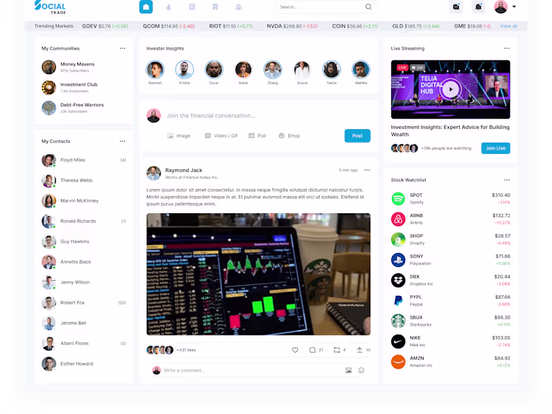 Cover image for Web App UIUX Design