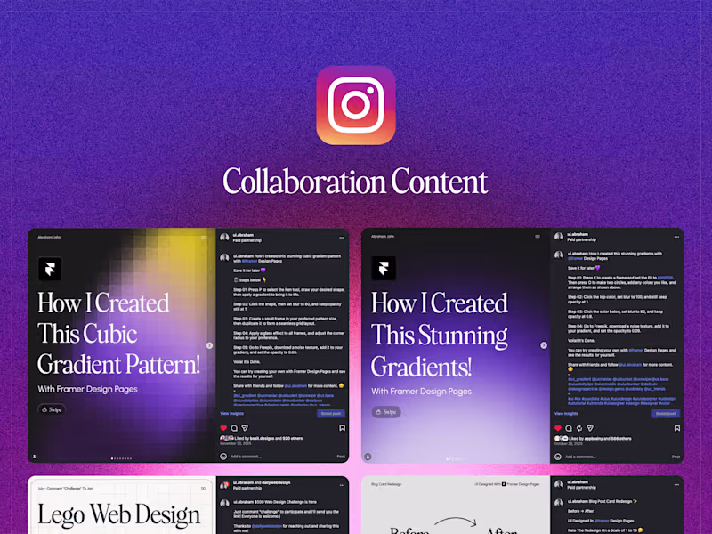 Cover image for Sponsored Instagram Content Promotion for Tech & Design Brands