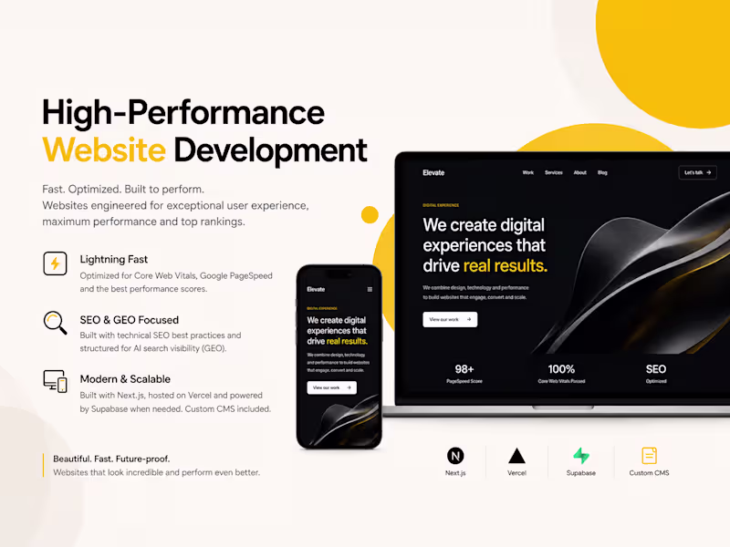 Cover image for High-Performance Website Development