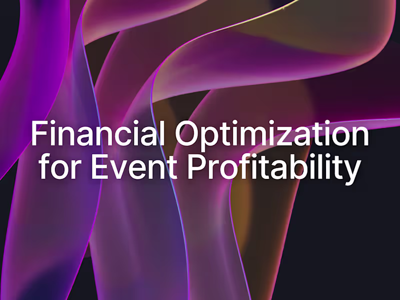 Cover image for Financial Optimization for Event Profitability 