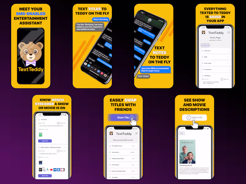Cover image for 🐻 Meet TextTeddy: Your Go-To App for Never Forgetting a Movie
