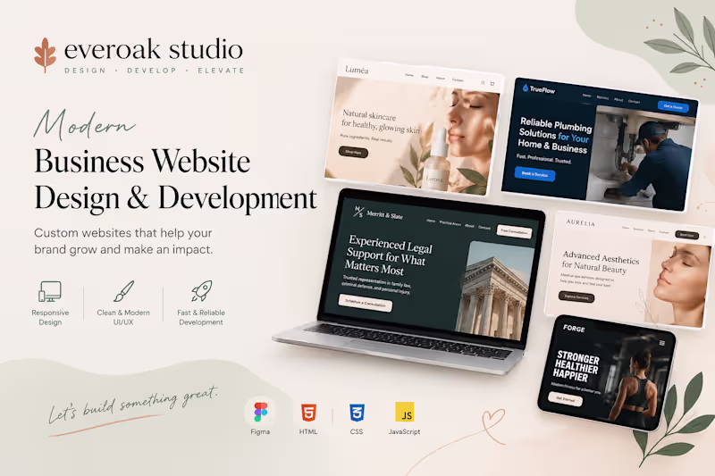 Cover image for Modern Business Website Design & Development