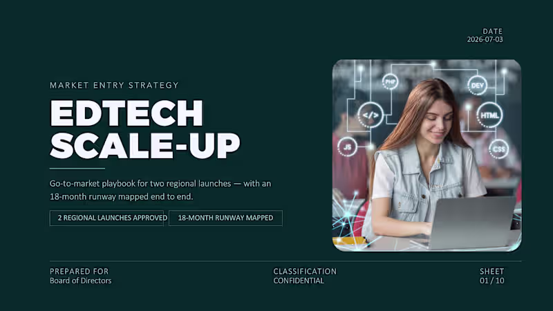 Cover image for Ed-Tech Market Entry Strategy &