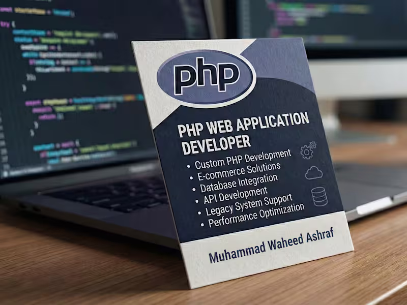 Cover image for Custom PHP web applications