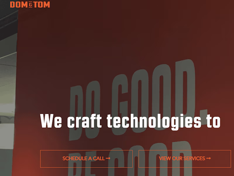 Cover image for Digital Product Agency New York & Chicago | Dom & Tom