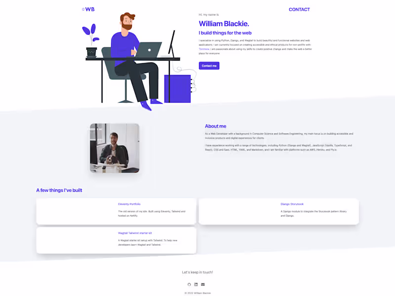 Cover image for Wagtail / Django - Personal site 