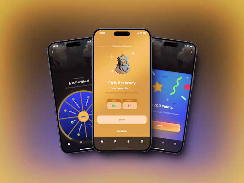 Cover image for Gamified Learning app UI design | Crypto