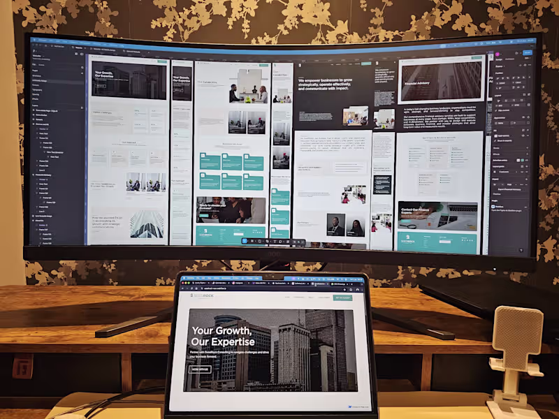 Cover image for SeedRock website redesign
Designed in Figma.