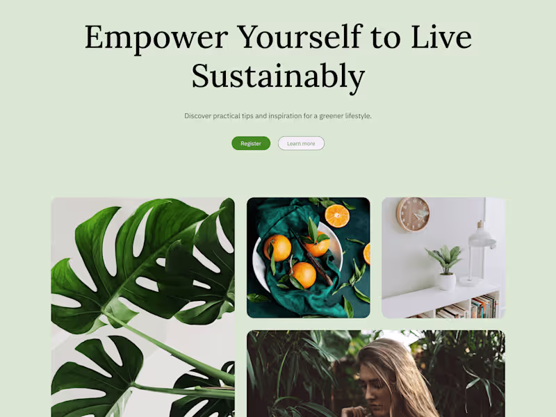 Cover image for EcoLife Blog Design: Inspiring Sustainable Living