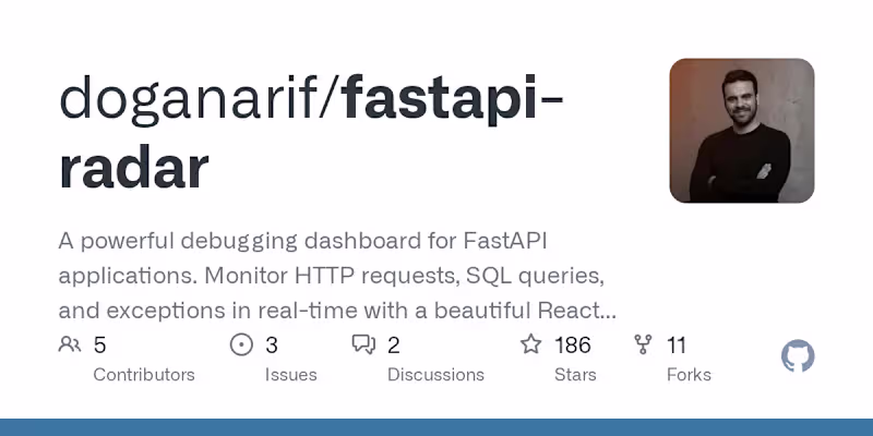 Cover image for FastAPI Radar: Real-Time Monitoring Dashboard