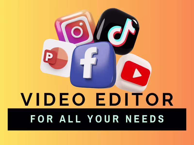 Cover image for Expert video editor for all your needs